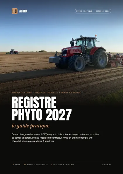 Couverture du guide « Registre phyto 2027 : le guide pratique »